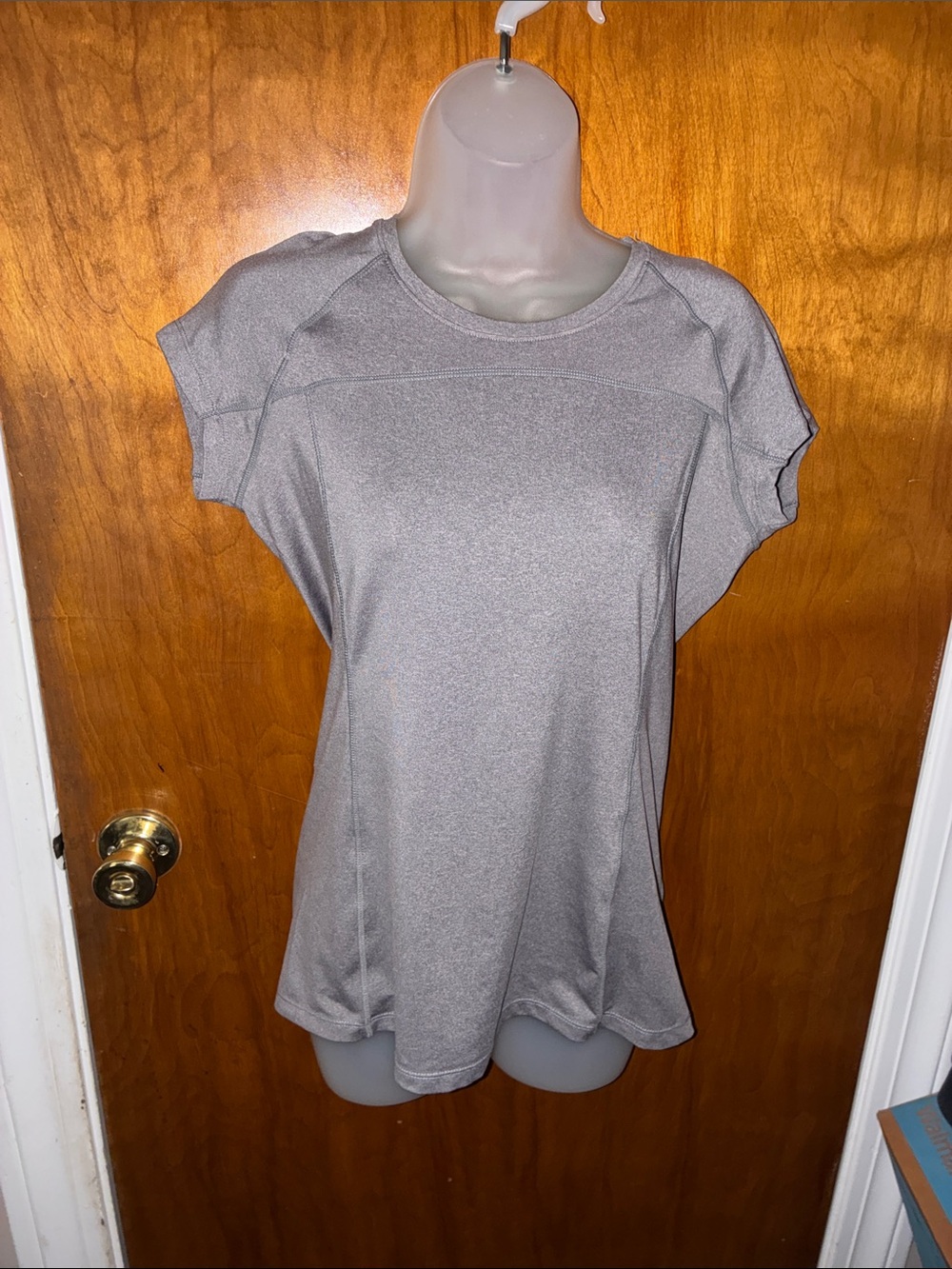 MPG Women's Heather Gray Short Sleeve Athletic Tee